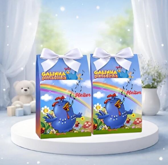 Sacolinha Surpresa e Caixinha Milk da Galinha Pintadinha