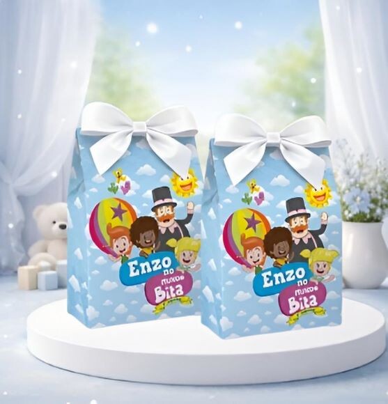 Sacolinha Surpresa e Caixinha Milk Mundo Bita