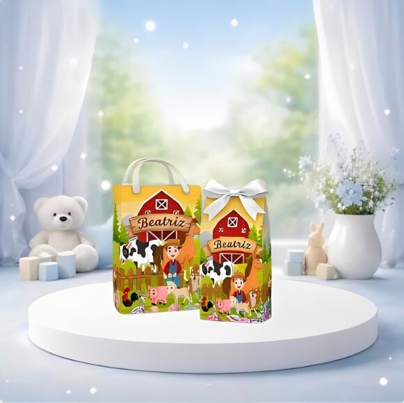 Sacolinha Surpresa e Caixinha Milk da Fazendinha