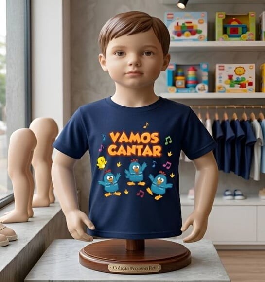 Camiseta Infantil da Galinha Pintadinha