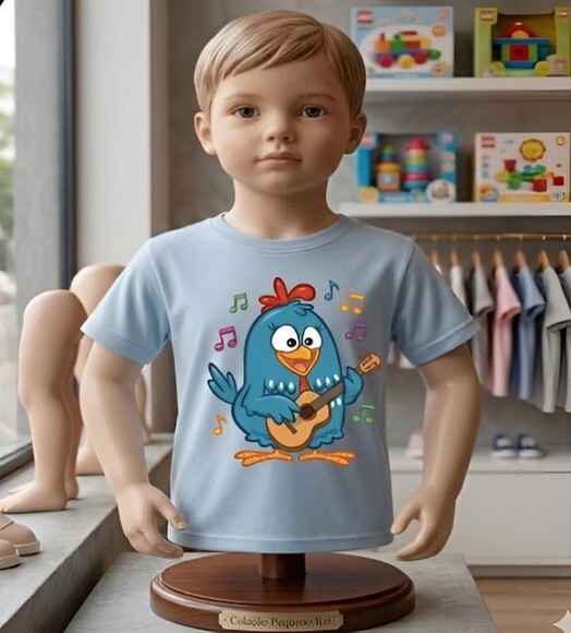 Camiseta Infantil da Galinha Pintadinha