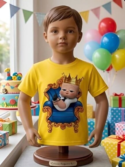Camiseta Infantil do Poderoso Chefinho