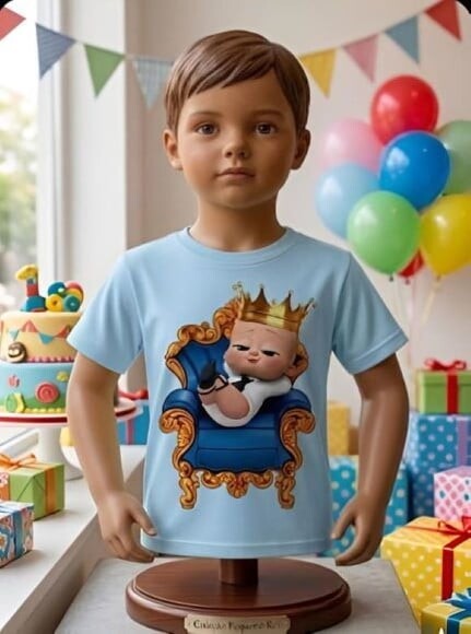 Camiseta Infantil do Poderoso Chefinho