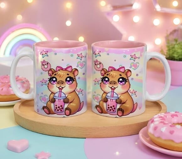 Caneca com Tema da Capivara