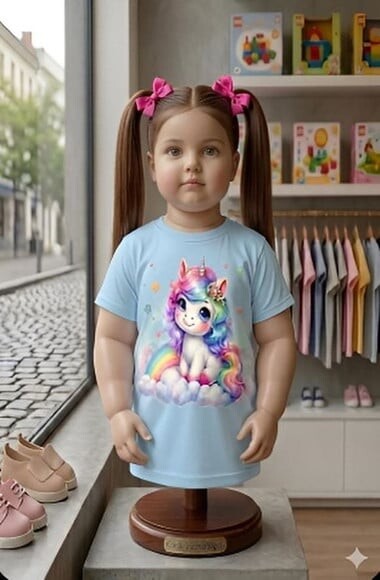 Camiseta Infantil Tema do Unicórnio