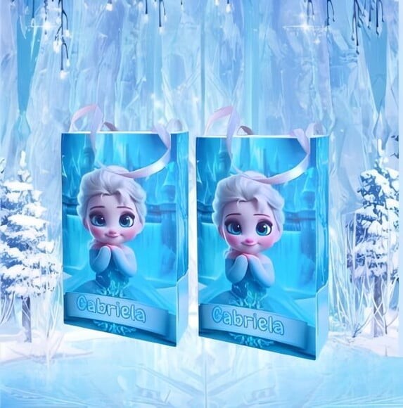 Sacolinha Personalizada da Frozen Menina