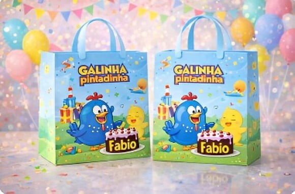 Sacolinha Surpresa Personalizada de Tamanho Médio