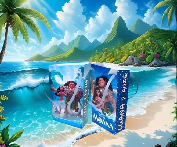 Sacolinha Surpresa Personalizada Moana 3