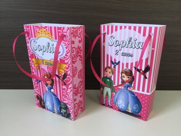 Sacolinha Surpresa Personalizada Princesa Sofia