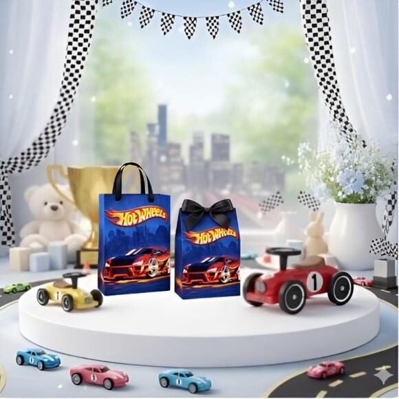 Sacolinhas Surpresa e Caixinha Milk Personalizada Hot Wheels