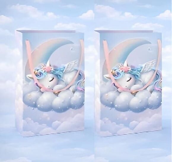 Kit Sacolinha e Caixinha Milk Personalizada do Unicornio