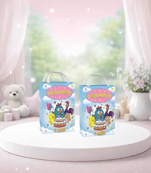 Kit Sacolinha Surpresa Personalizada Galinha Pintadinha