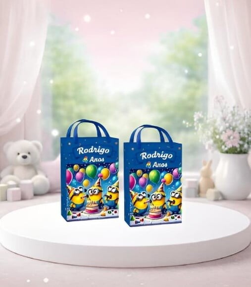 Sacolinha Surpresa e Caixinha Milk dos Minions