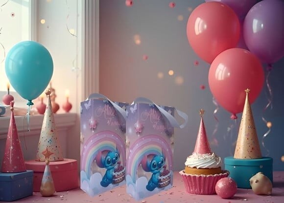 Sacolinha Surpresa Personalizada do Stitch