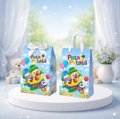 Sacolinha Surpresa e Caixinha Milk Patati Patata
