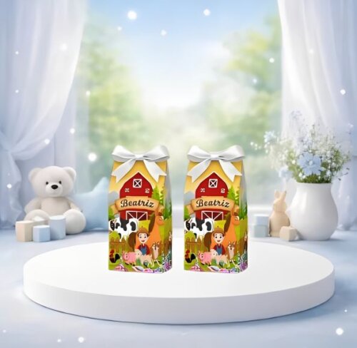 Sacolinha Surpresa e Caixinha Milk da Fazendinha