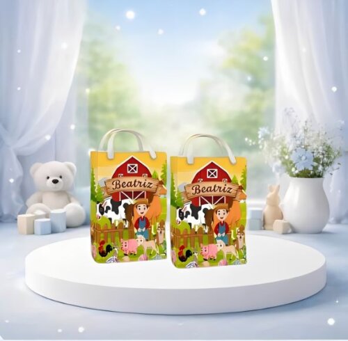 Sacolinha Surpresa e Caixinha Milk da Fazendinha