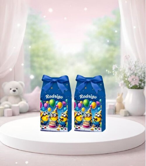 Sacolinha Surpresa e Caixinha Milk dos Minions
