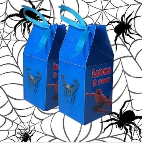 Caixinha Milk Personalizada Homem Aranha