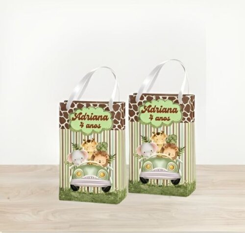 Caixinhas Milk Personalizada Festa Safari Baby