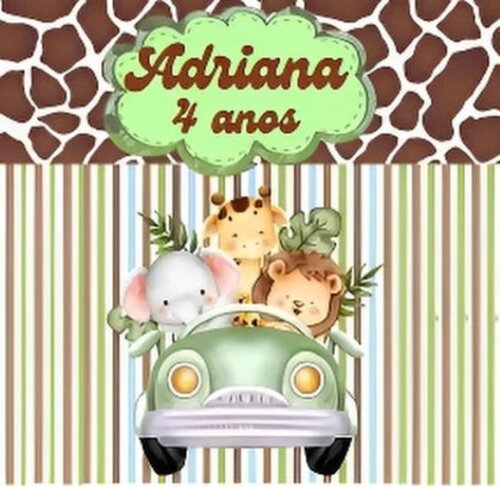 Caixinhas Milk Personalizada Festa Safari Baby