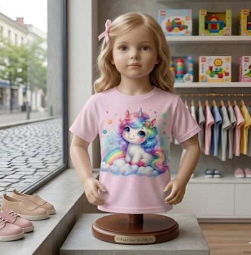 Camiseta Infantil Tema do Unicórnio