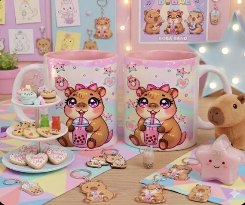 Caneca com Tema da Capivara