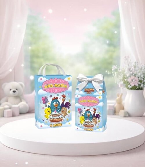 Kit Sacolinha Surpresa Personalizada Galinha Pintadinha