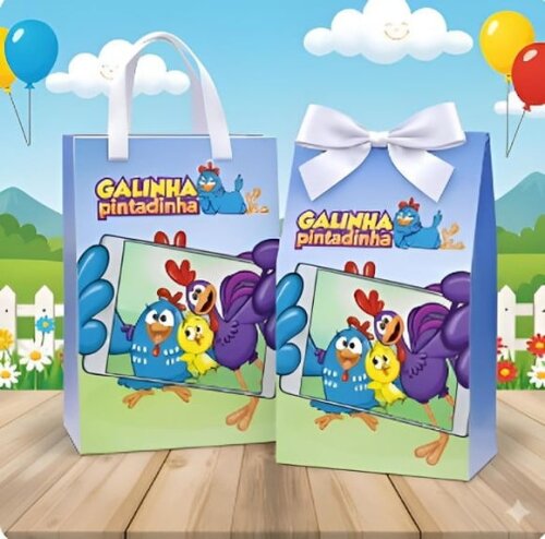 Sacolinha Surpresa e Caixinha Milk da Galinha Pintadinha