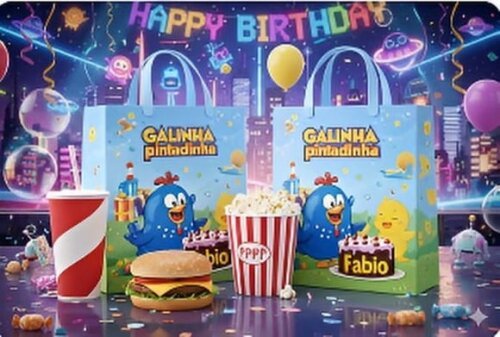 Sacolinha Surpresa Personalizada de Tamanho Médio