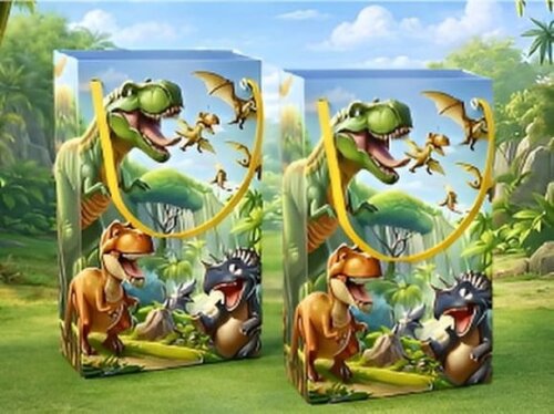 Sacolinha Surpresa Personalizada do Dinossauro 1