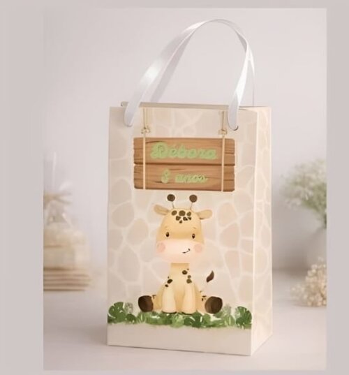 Sacolinha Surpresa Personalizada Festa Safari