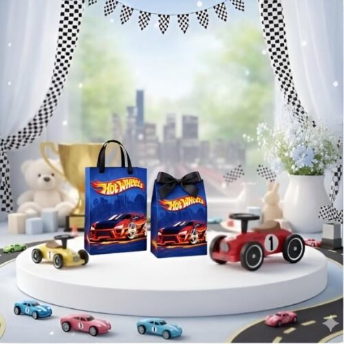 Sacolinhas Surpresa e Caixinha Milk Personalizada Hot Wheels