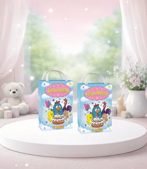 Kit Sacolinha Surpresa Personalizada Galinha Pintadinha