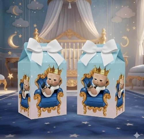 Sacolinha e Caixinha Milk Festa do Poderoso Chefinho