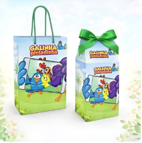 Sacolinha Surpresa e Caixinha Milk da Galinha Pintadinha