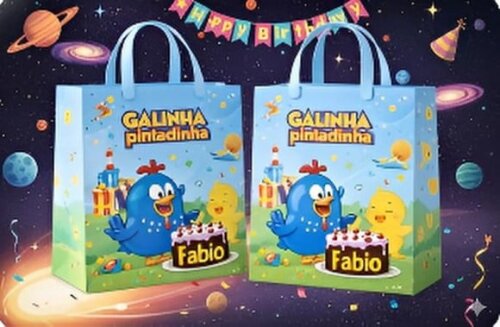 Sacolinha Surpresa Personalizada de Tamanho Médio