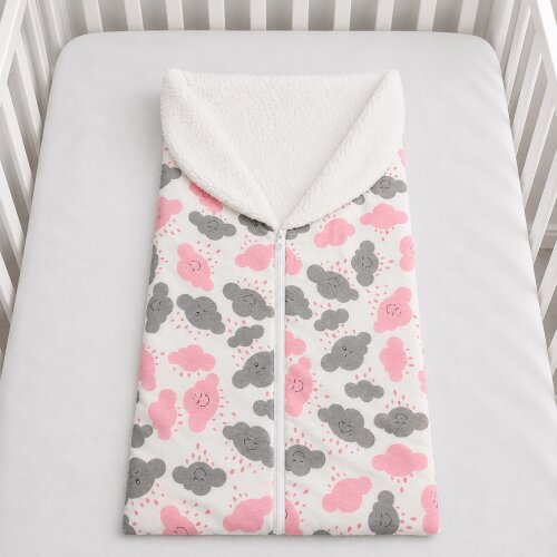 Porta Bebê Saco de Dormir para Bebê com Sherpa 100% Algodão Ca
