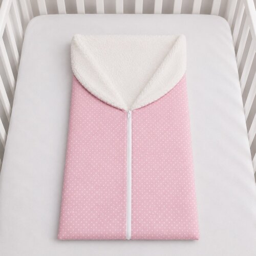 Porta Bebê Saco de Dormir para Bebê com Sherpa 100% Algodão Ca
