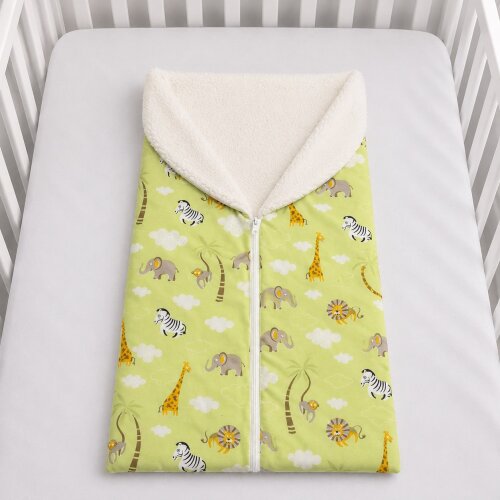 Porta Bebê Saco de Dormir para Bebê com Sherpa 100% Algodão Ca