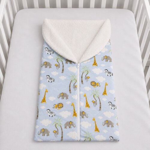 Porta Bebê Saco de Dormir para Bebê com Sherpa 100% Algodão Ca