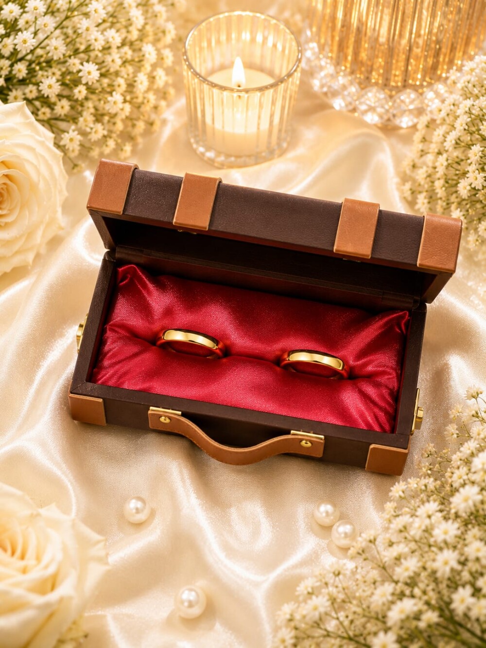 Porta Alianças Personalizado Casamento