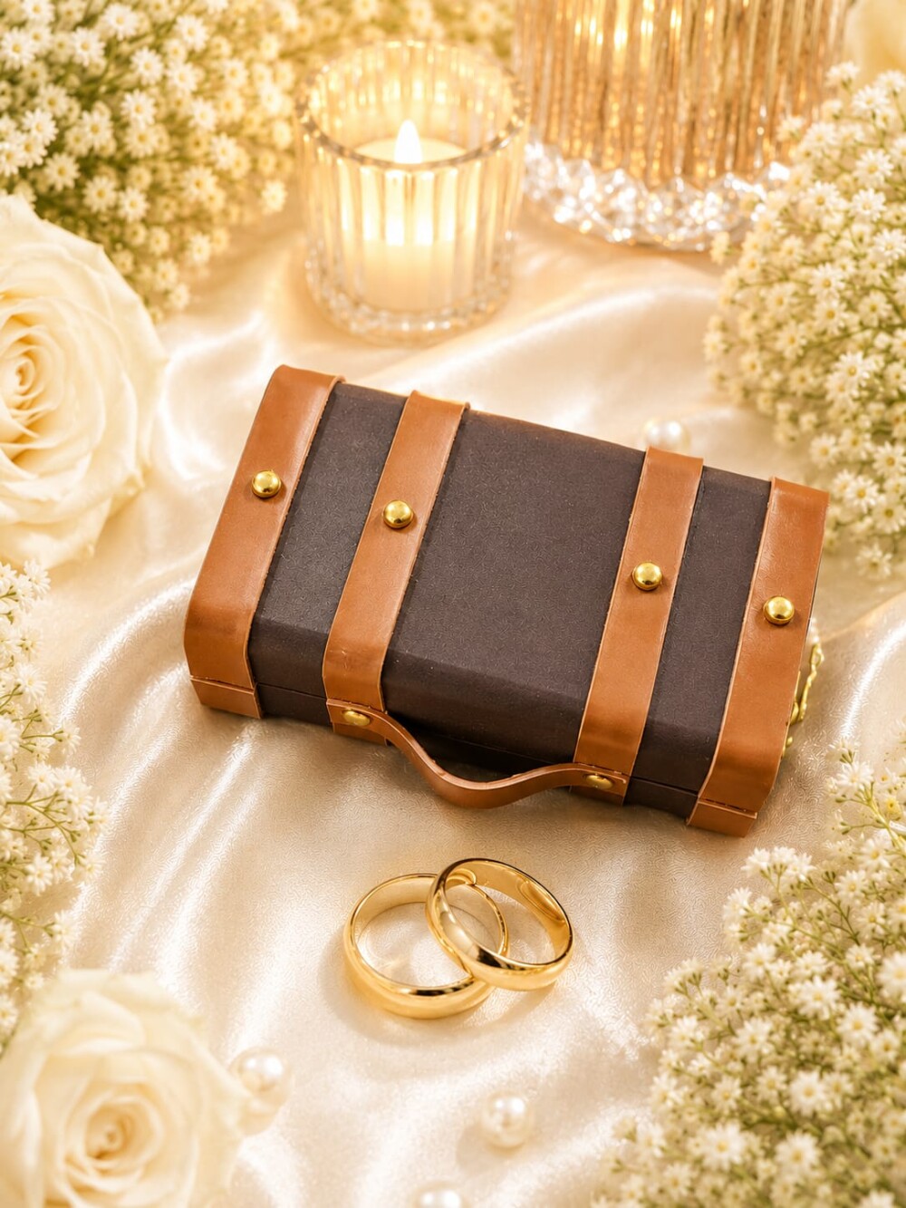 Porta Alianças Personalizado Casamento