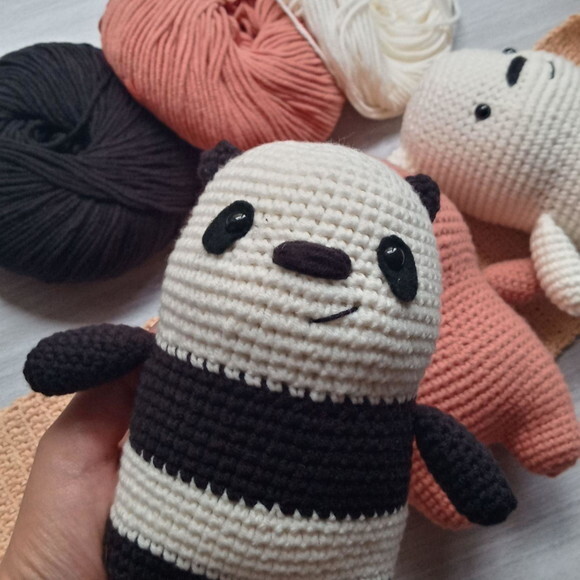 Ursos sem Curso (we Bare Bears) Amigurumi