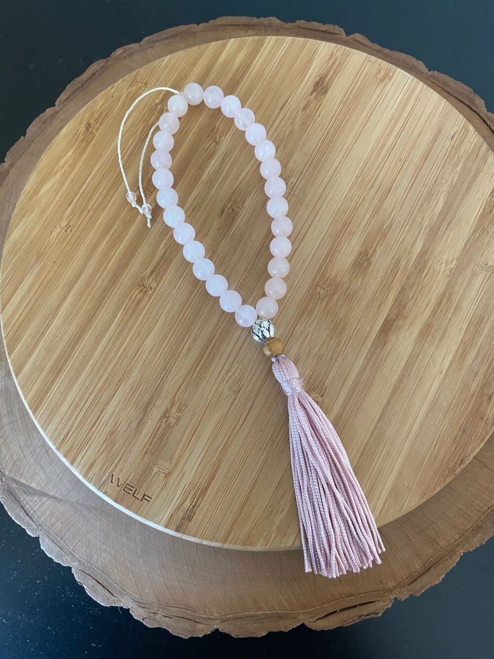 Japamala Quartzo Rosa 27 contas