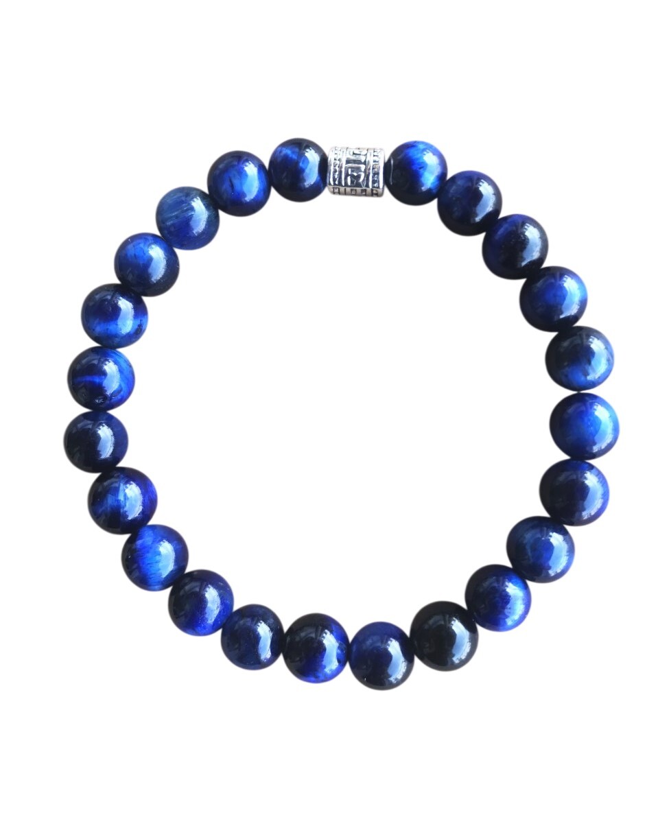 Pulseira Olho de Tigre Azul