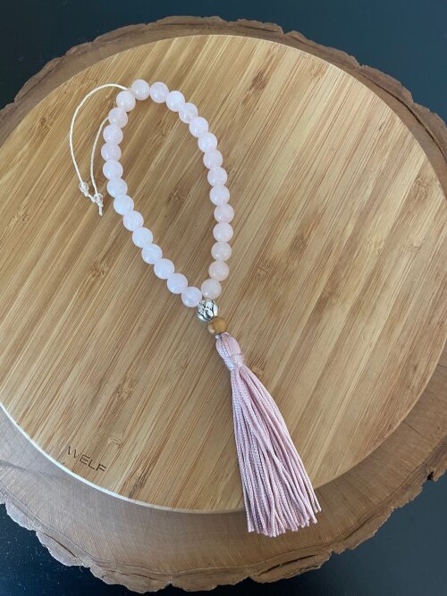 Japamala Quartzo Rosa 27 contas