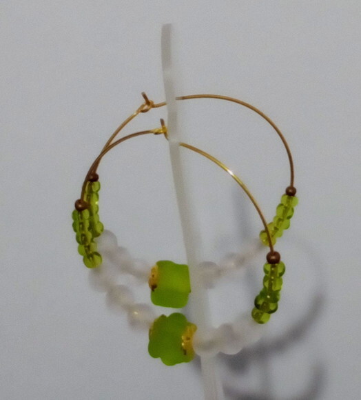 Argola Murano Verde