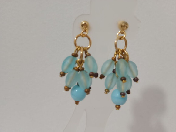 Brinco Cachos Azul