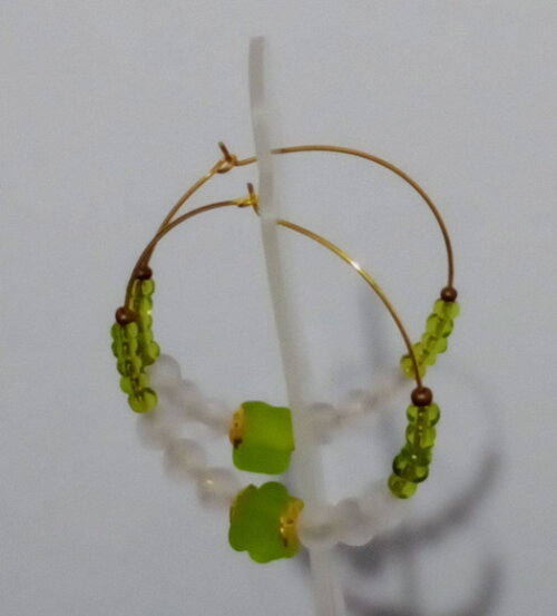 Argola Murano Verde
